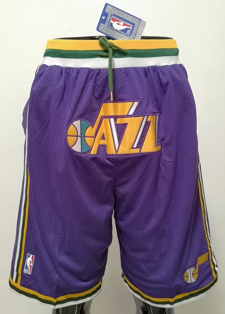 2020 Men NBA Utah Jazz purple shorts